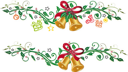 Weihnachten, christmas, Glocke, Glöckchen, Set