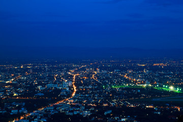 Fototapeta na wymiar Chiang mai city at night