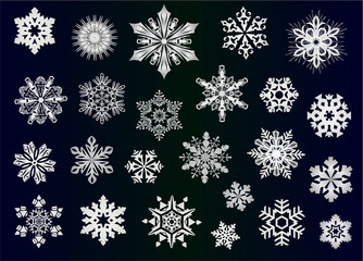 Snowflakes vector