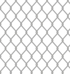 Fototapeta premium Wire fence. Vector.