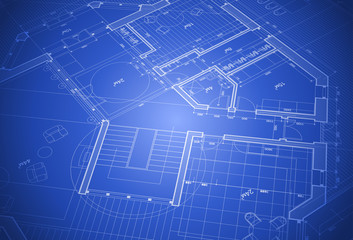 house plan: vector blueprint