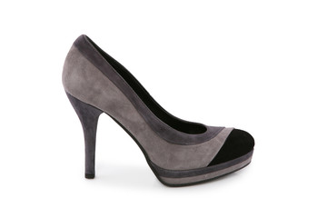 Suede stiletto shoe