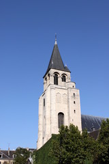 Clocher de l'église Saint Germain des Prés à Paris