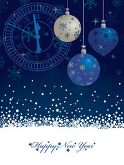 blue new years background