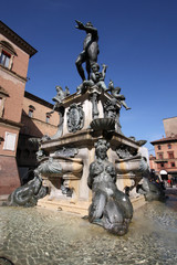 Fototapeta premium Neptune fountain in Bologna
