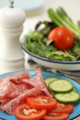 Milano Salami and Salad