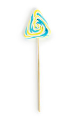 Colourful lollipop isolated on the white background