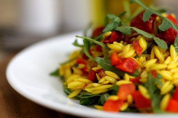 Orzo Pasta with Slow Roasted Tomatoes