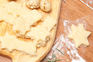 Baking cookies. Preparing for Christmas