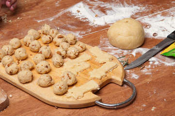 Baking cookies. Preparing for Christmas