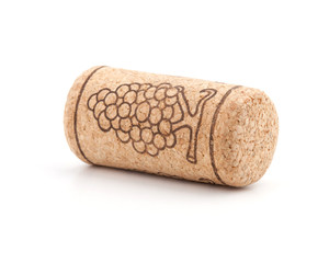 Wine cork with grape illustration © Evgeny Karandaev