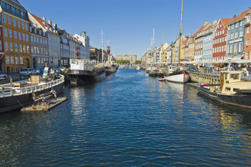 Nyhavn colorful buildings at Copenhagen