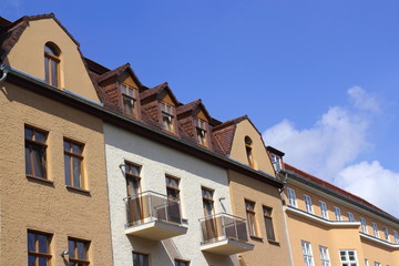 Fototapeta na wymiar Oranienburg, Sanierte Häuser