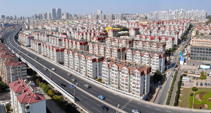 Fototapeta Panorama of Qingdao City