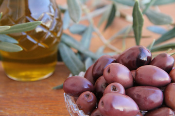 olives and olive oil