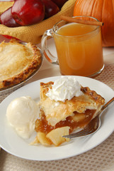 Apple pie and cider