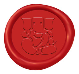 Lord Ganesha Sign Wax Seal