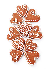 gingerbread hearts