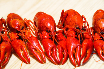 Three crayfishes