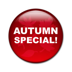 Boton brillante texto AUTUMN SPECIAL!
