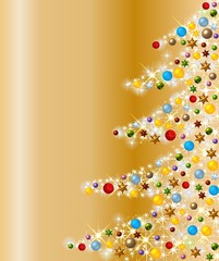 Fototapeta premium funkelnder weihnachtsbaum