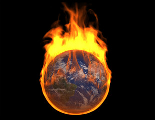 Fototapeta na wymiar Burning Earth