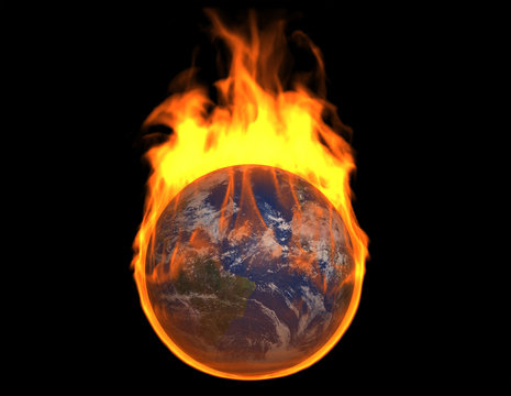 earth on fire wallpaper