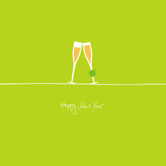 Champagne "Happy New Year"