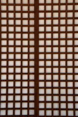 Closeup of a Japanese paper screen window (shoji)