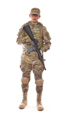 Soldier with rifle