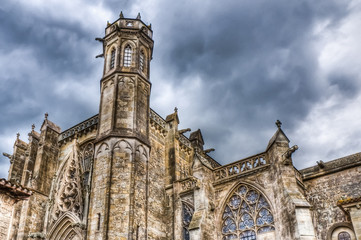 Fototapeta na wymiar St. Nazaire and St Celse at Carcassonne, France