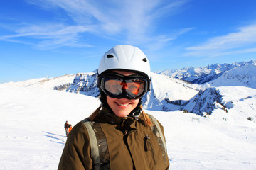 Fototapeta na wymiar Skifahren Diedamskopf