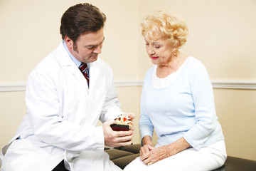 Chiropractor with Spine Model