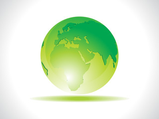 abstract green earth icon