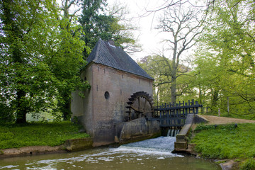 Fototapeta na wymiar water mill, Hackfort, Gelderland, Netherlands