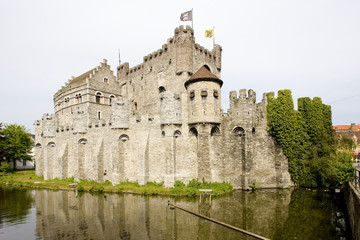 Fototapeta na wymiar Zamek hrabiów, Ghent, Flandria, Belgia