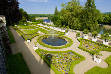 Ussé Castle's garden, Indre-et-Loire, Centre, France