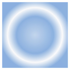 hellblauer Hintergrund mit weißem Ring