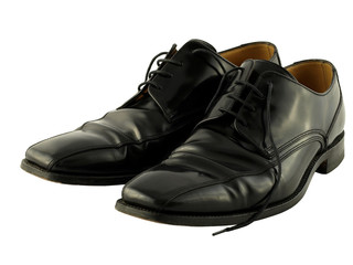 Traditional Black Leather Work Shoes