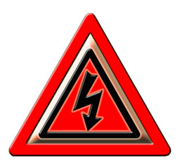 panneau danger, risque électrique, haute tension