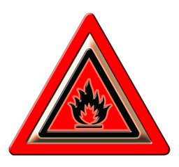 panneau danger, risque d'incendies