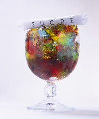 Cocktail de gelée et sucre