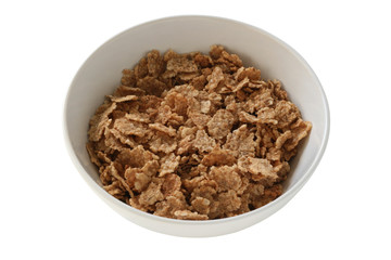 cereals in an white bowl