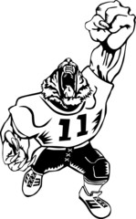 Football tiger mascot
