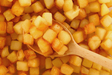 Dés de pomme de terre