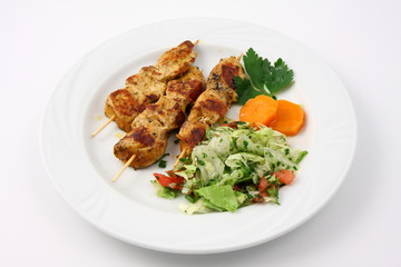 spiedini con verdura