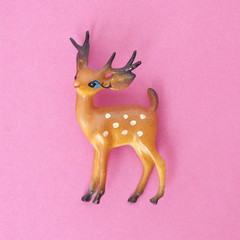 Vintage Deer Holiday Toy
