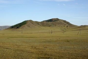 Fototapeta na wymiar Steppe mongole