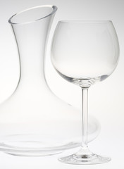 wine glass with carafe