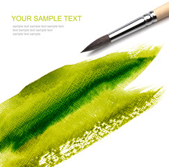 artists brush and paint